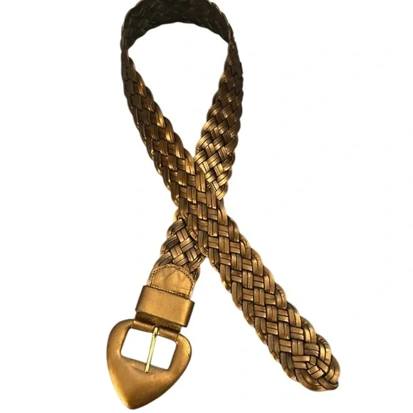 Saks Fifth Avenue leather braided belt size medium - Picture 4 of 6